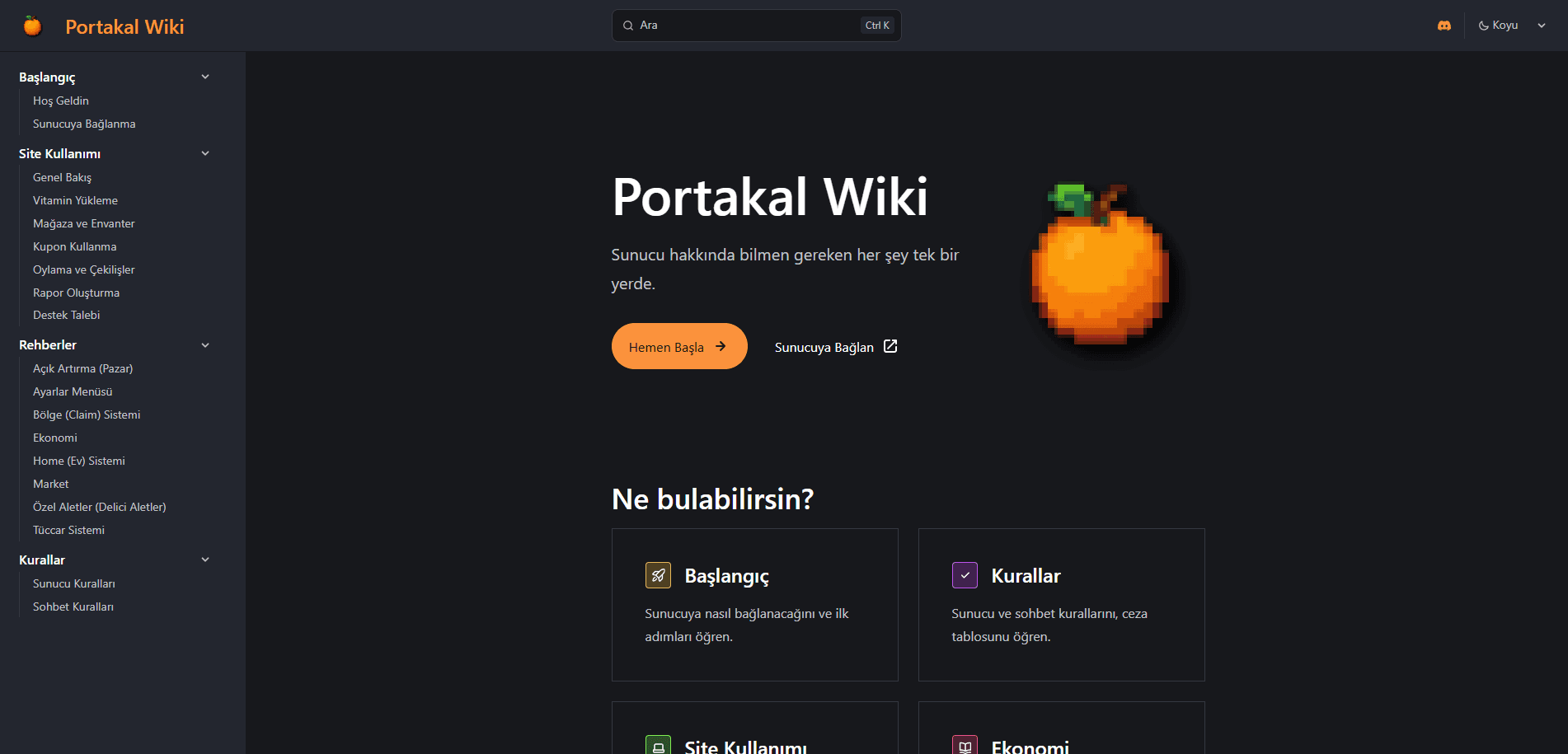 Wiki sayfası açıldı!